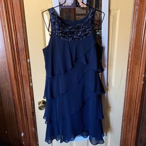 Blue cocktail dress